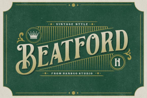 Beatford: The Vintage Typeface for Authentic Small Business Branding