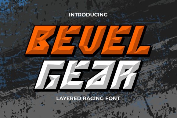 Bevel Gear: A Racing-Inspired Display Font for Bold Branding