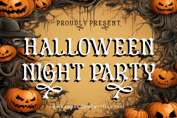 Bring Spooky Charm to Your Shop with Halloween Night Party Typeface