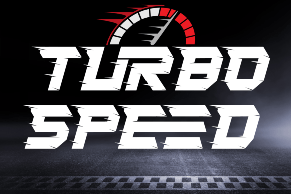 Bringing Turbo Speed Font to Life in Your Handmade Shop