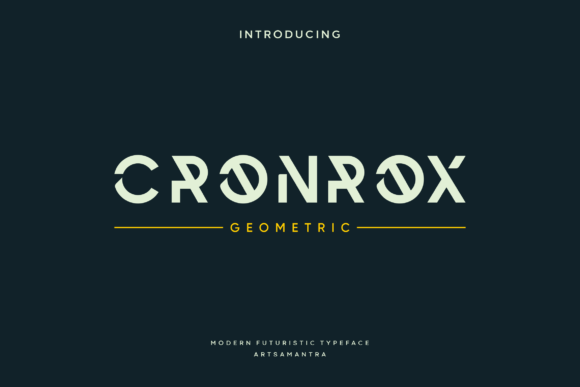 Cronrox: The Futuristic Display Typeface for Modern Campaigns