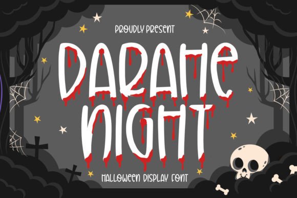 Darahe Night: The Ultimate Horror Display Font for Campaigns