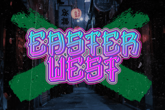 Easter West: A Sharp Display Font for Bold Brand Identity