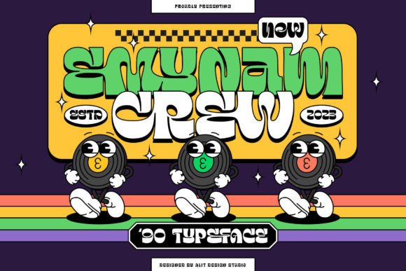 Emynam Crew: The Retro Display Typeface for Bold Branding