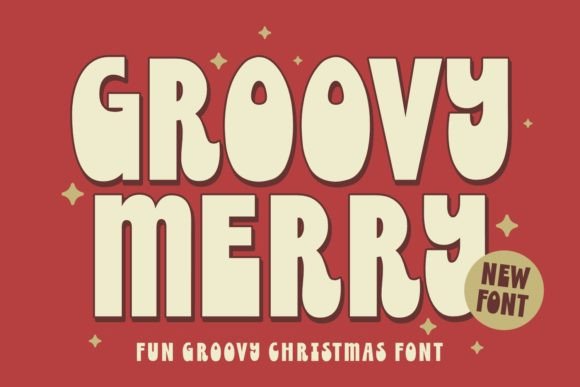 Groovy Merry: A Retro Christmas Font for Branding Projects