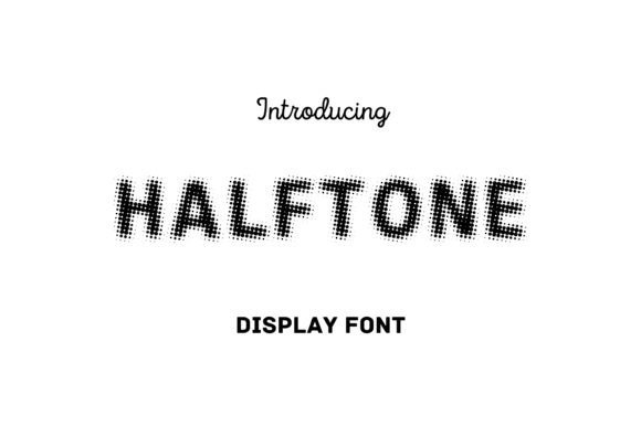 Halftone: A Vintage Display Typeface for Editorial Design