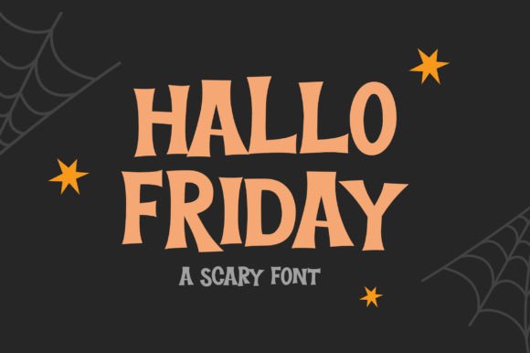 Hallo Friday: A Spooky Display Font for Web Design