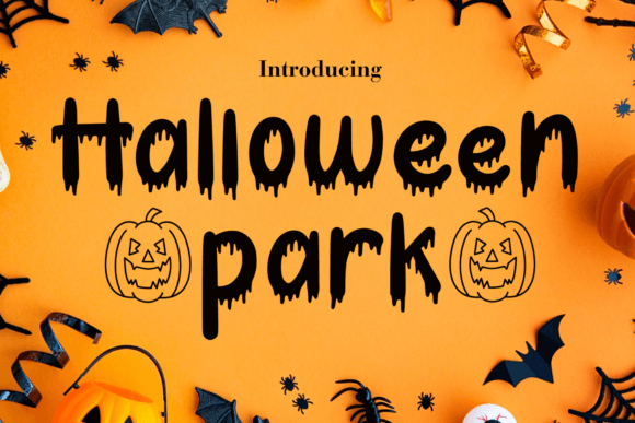 Halloween Park: The Dripping Display Font for Seasonal Editorial Design