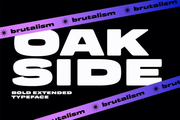 Oakside: The Bold Display Typeface for Modern Web Design