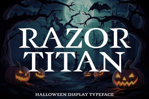 Razor Titan: A Dark Display Typeface for Web Design