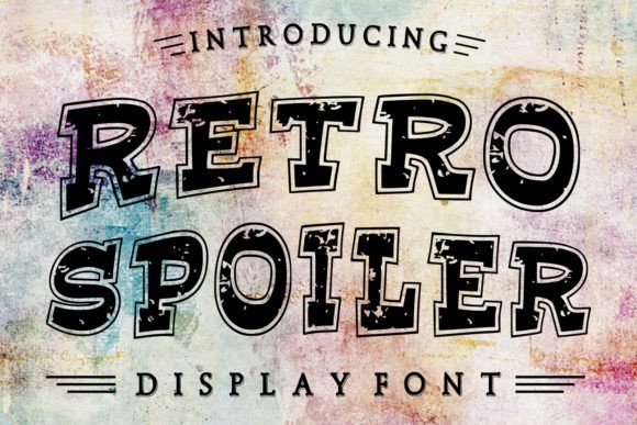 Retro Spoiler: A Grunge Display Typeface for Bold Digital Brands