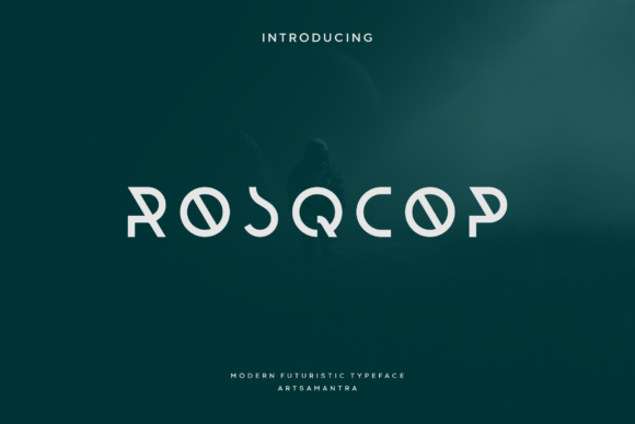 Rosqcop: The Futuristic Display Font for Luxury Branding
