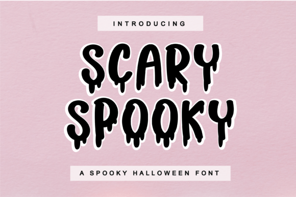 Scary Spooky: A Dramatic Display Typeface for Digital Design