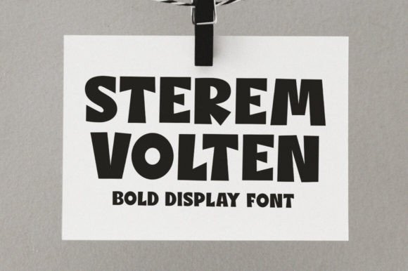 Sterem Volten: The Bold Display Typeface for Editorial Impact