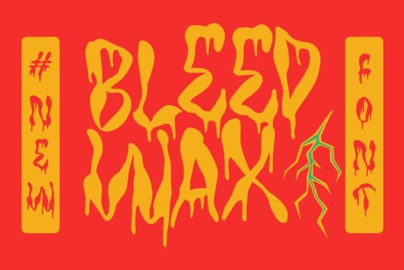 Tf Bleedwax: The Eerie Display Font for Spine-Chilling Brand Identity